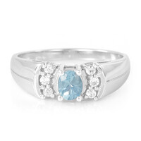 Bague en argent et Apatite bleue