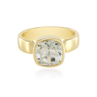 Bague en argent et Améthyste verte