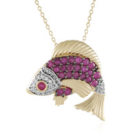 Collier en argent et Rubis