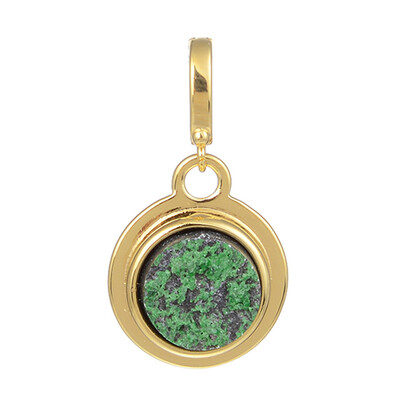 Pendentif en argent et Uvarovite