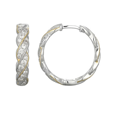 Boucles d'oreilles en argent et Zircon
