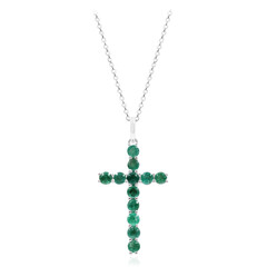 Collier en argent et Emeraude de Socoto