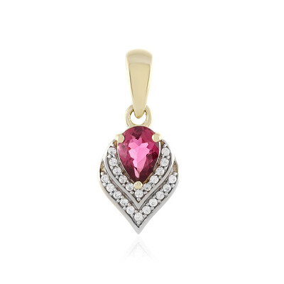 Pendentif en or et Tourmaline rose (Adela Gold)