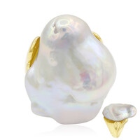Bague en argent et Perle de culture d'eau douce (TPC)