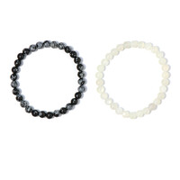 Bracelet et Pierre de Lune blanche