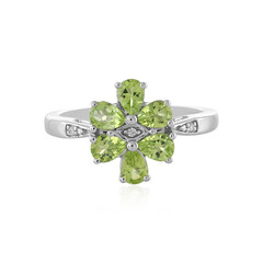 Bague en argent et Péridot de l'Arizona