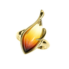 Bague en argent et Ambre baltique