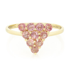 Bague en or et Saphir Padparadscha non chauffé (AMAYANI)