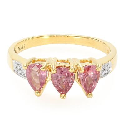 Bague en or et Saphir Padparadscha non chauffé (AMAYANI)
