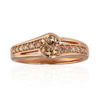 Bague en or et Diamant rose de France VS1 d'Argyle