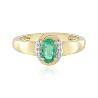Bague en or et Emeraude de Colombie
