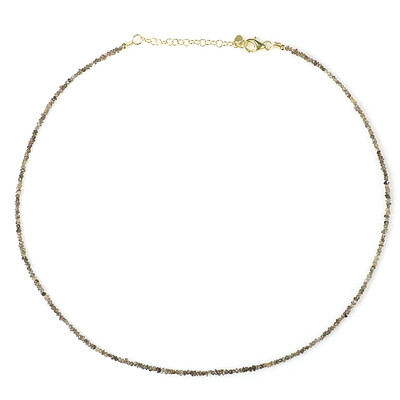 Collier en argent et Diamant champagne