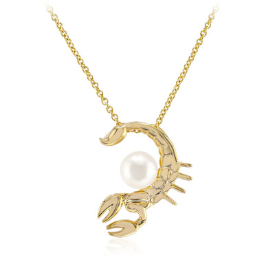 Collier en argent et Perle blanche de culture d'eau douce