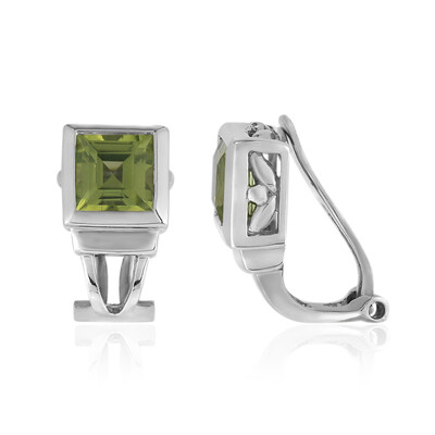 Clip d'oreille en argent et Péridot