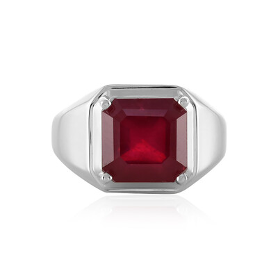 Bague en argent et Rubis de Madagascar