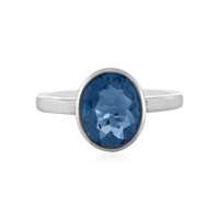 Bague en argent et Fluorite à couleur changeante