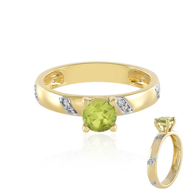 Bague en argent et Péridot