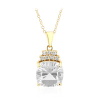 Collier en argent et Topaze blanche