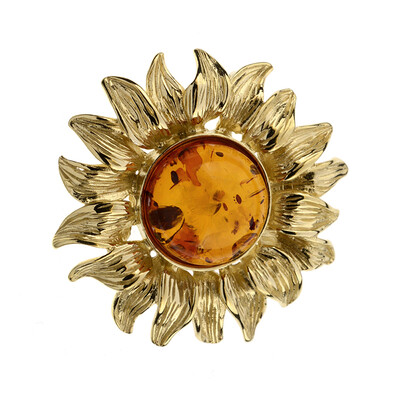 Pendentif en argent et Ambre baltique (dagen)