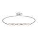 Bracelet en argent et Perle blanche de culture d'eau douce
