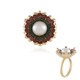 Bague en argent et Perle blanche de culture d'eau douce (Adela Silber)