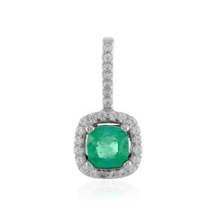Pendentif en argent et Emeraude de Colombie