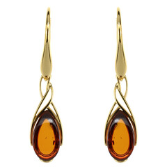 Boucles d'oreilles en argent et Ambre baltique