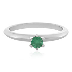 Bague en argent et Emeraude d'Ethiopie