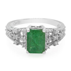 Bague en argent et Emeraude de Bahia