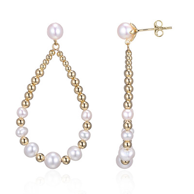 Boucles d'oreilles en argent et Perle de culture d'eau douce