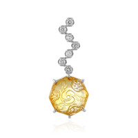 Pendentif en argent et Citrine