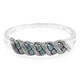 Bague en argent et Diamant fantaisie