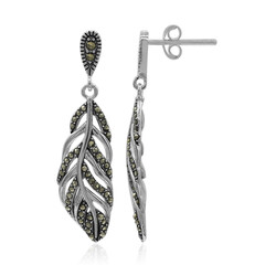 Boucles d'oreilles en argent et Marcassite