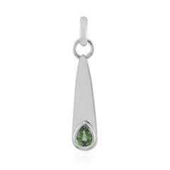 Pendentif en argent et Saphir vert de Tuléar  (Pallanova)
