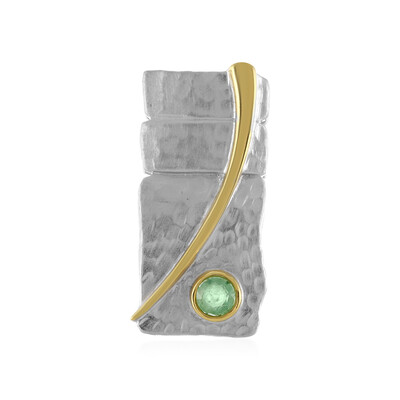 Pendentif en argent et Emeraude d'Ethiopie (MONOSONO COLLECTION)