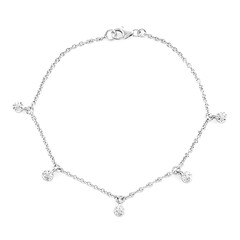 Bracelet en argent et Diamant I2 (I)