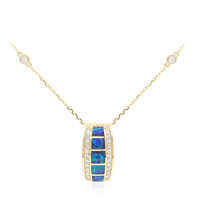 Collier en or et Opale noire de Lightning Ridge (CIRARI)