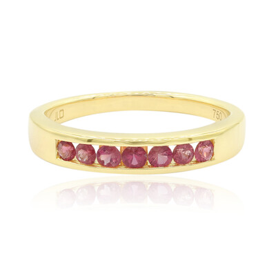 Bague en or et Béryl rouge