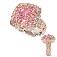 Bague en argent et Saphir parme (Gems en Vogue)