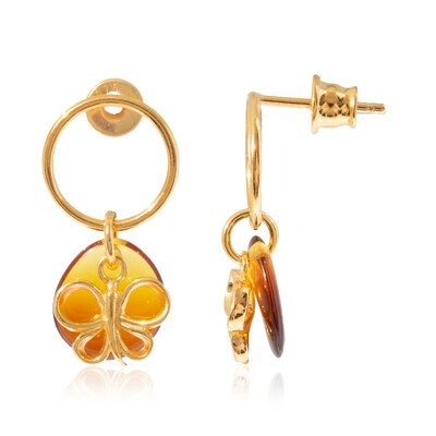 Boucles d'oreilles en argent et Ambre baltique (dagen)