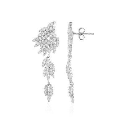 Boucles d'oreilles en argent et Zircon