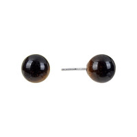 Boucles d'oreilles en argent et Œil de Tigre