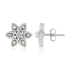 Boucles d'oreilles en argent et Alexandrite