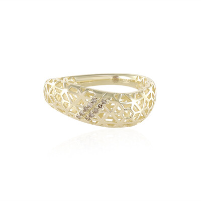 Bague en or et Diamant chocolat I1 (Ornaments by de Melo)