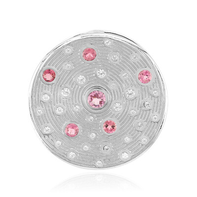Pendentif en argent et Grenat de Malaya (MONOSONO COLLECTION)