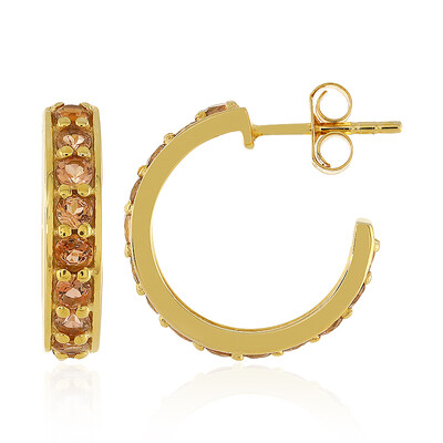Boucles d'oreilles en argent et Andalousite