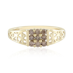 Bague en or et Diamant champagne I2 (Ornaments by de Melo)