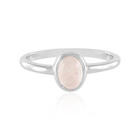 Bague en argent et Quartz rose