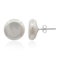 Boucles d'oreilles en argent et Perle Keshi (TPC)
