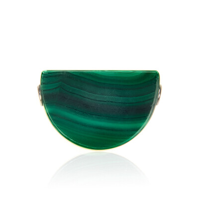 Pendentif en argent et Malachite (MONOSONO COLLECTION)